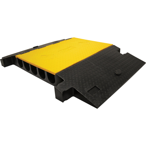 Yellow Jacket&reg; Heavy Duty Cable Protector, 5 Channels, 35.75" L x 57.25" W x 5.125" H OSI Industrial Sales