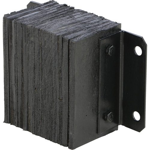 Laminated Dock Bumper, Horizontal, Rubber, 12" W x 6" D x 10" H OSI Industrial Sales