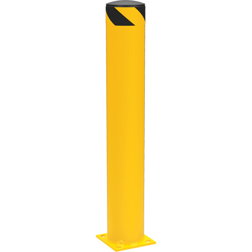 Bornes de s&eacute;curit&eacute; tubulaire, Acier, 42" h x 6-5/8" la, Jaune OSI Industrial Sales