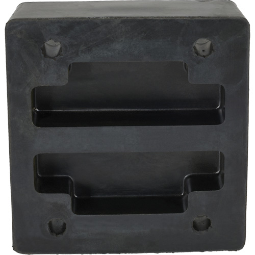 Molded Dock Bumper, Reinforced Rubber, 12" W x 4" D x 13" H OSI Industrial Sales