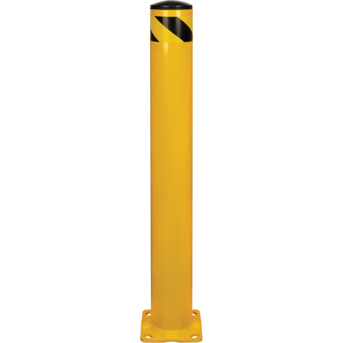 Safety Bollard, Steel, 42" H x 5-1/2" W, Yellow OSI Industrial Sales
