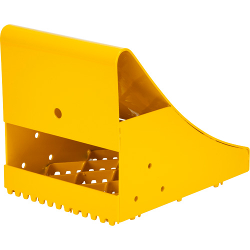 Ice Chocks, Steel, Yellow, 8-1/16" W x 10-5/8" D x 8-13/16" H OSI Industrial Sales