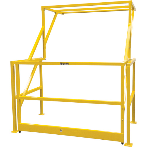 Barri&egrave;re de s&eacute;curit&eacute; pour mezzanine, 70" lo x 77" ha, 78" &eacute;lev&eacute;e, Jaune OSI Industrial Sales