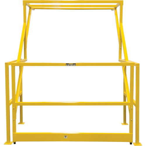 Barri&egrave;re de s&eacute;curit&eacute; pour mezzanine, 70" lo x 77" ha, 78" &eacute;lev&eacute;e, Jaune OSI Industrial Sales