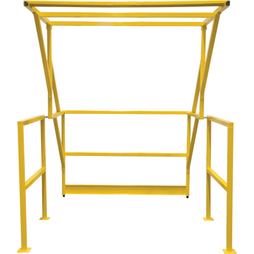 Barri&egrave;re de s&eacute;curit&eacute; pour mezzanine, 70" lo x 77" ha, 78" &eacute;lev&eacute;e, Jaune OSI Industrial Sales