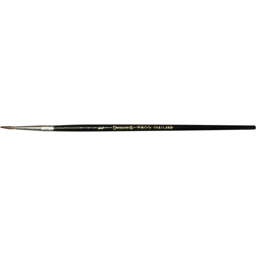 Pinceau pointu &agrave; soies noires pour artiste, Largeur de la brosse de 7,3 mm, Soie de chameau, Manche &agrave; Bois OSI Industrial Sales