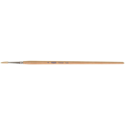 Pure White Bristle Round Marking Paint Brush, 3/16" Brush Width, White China, Wood Handle OSI Industrial Sales