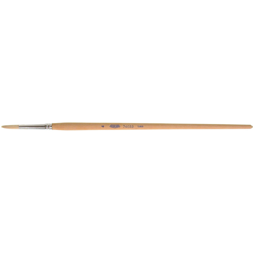 Pure White Bristle Round Marking Paint Brush, 7/32" Brush Width, White China, Wood Handle OSI Industrial Sales