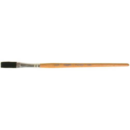 One Stroke Paint Brush, 3/8" Brush Width, Ox Hair, Wood Handle OSI Industrial Sales