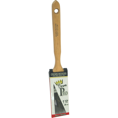 Pinceau angulaire Pro, Poly/nylon, Manche Bois, Largeur de 1-1/2" OSI Industrial Sales