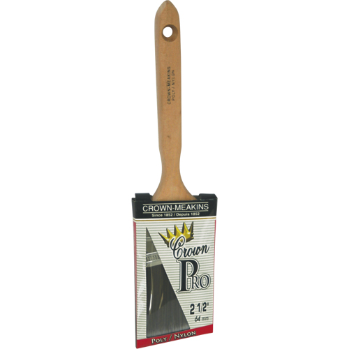 Pinceau angulaire Pro, Poly/nylon, Manche Bois, Largeur de 2-1/2" OSI Industrial Sales