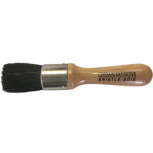 Brosse pour pochoirs, Soies naturelles, Manche Bois, Largeur de 1" OSI Industrial Sales