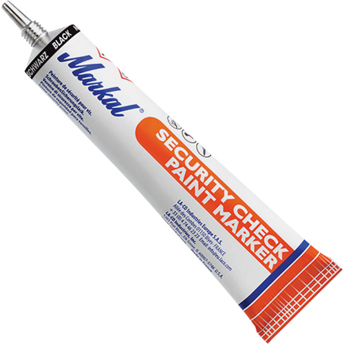 Security Check Paint Marker, 1.7 oz., Tube, Black OSI Industrial Sales