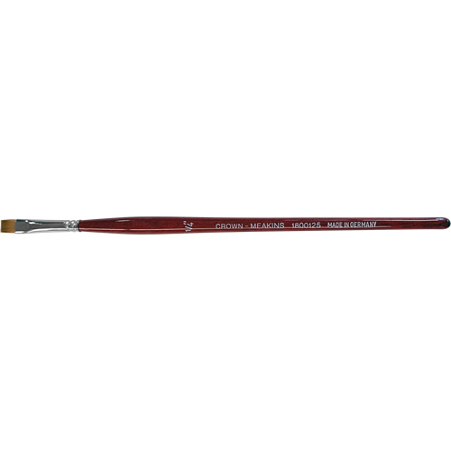 Pinceau plat pour artiste, Largeur de la brosse de 1/4", Synth&eacute;tique, Manche &agrave; Bois OSI Industrial Sales