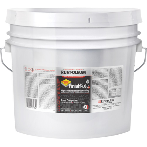 Concrete Saver&reg; FinishKote 80 High Solids Polyaspartic Floor Coating Part A, Pail, Clear/Tint Base OSI Industrial Sales