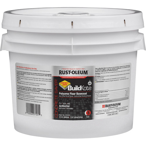 Concrete Saver&reg; BuildKote Polyurea Floor Coating Primer Part B, 2 Gal., Pail, Clear/Tint Base OSI Industrial Sales