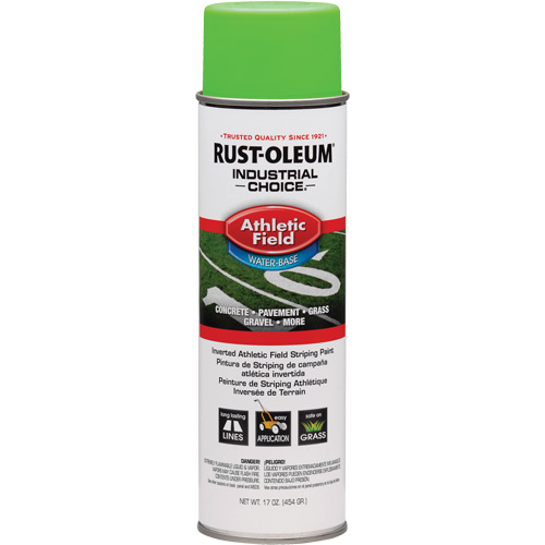 Peinture pour traçage de ligne pour terrain de gymnastique Industrial Choice AF1600, Vert, Canette a&eacute;rosol OSI Industrial Sales