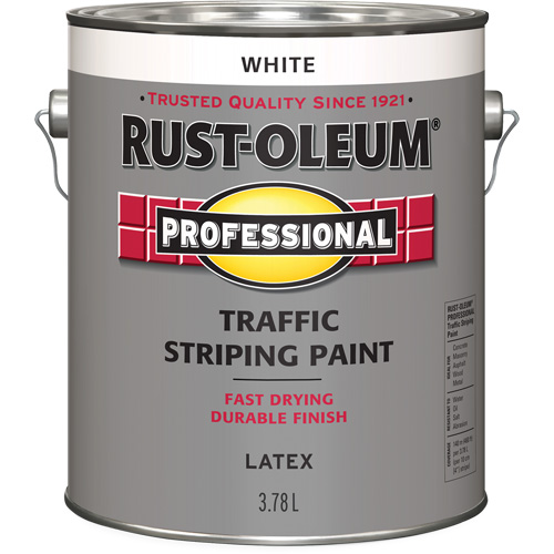 Traffic Striping Paint, White, 3.78 L, Jug OSI Industrial Sales