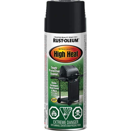 Specialty High Heat Enamel Spray Paint, Aerosol Can, Black OSI Industrial Sales