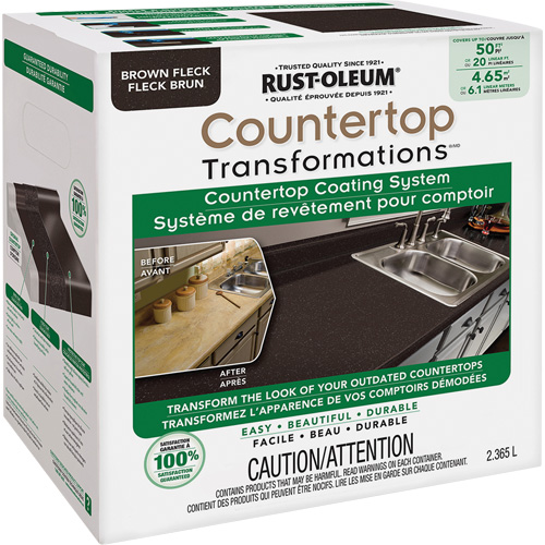 Countertop Transformations&reg; Fleck Countertop Coating System, 2.37 L, Kit, Brown Fleck OSI Industrial Sales
