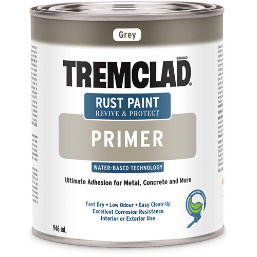 Tremclad&reg; Water-Based Rust Paint Primer, 946 ml, Can, Grey OSI Industrial Sales