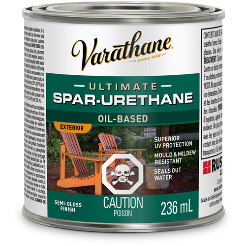 Varathane&reg; Diamond Outdoor Wood Finish, 236 ml, Clear, Semi-Gloss OSI Industrial Sales