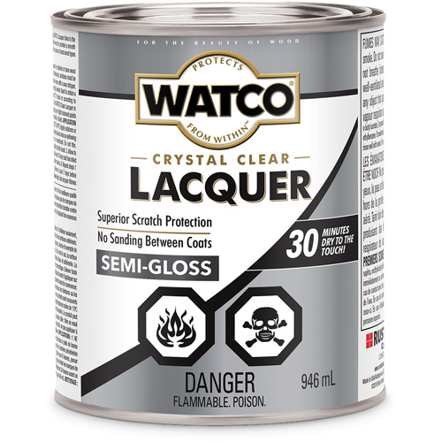 Laque pour bois Watco, 946 ml, Transparent, Semi-brillant OSI Industrial Sales