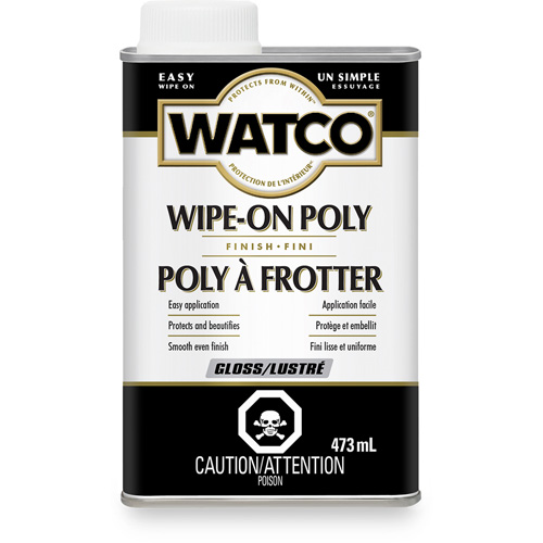 Watco&reg; Wipe-on Poly Stain, 473 ml, Clear, Gloss OSI Industrial Sales