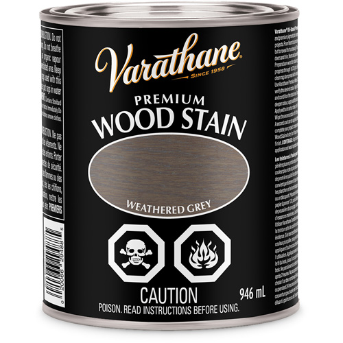 Varathane&reg; Premium Wood Stain, 946 ml, Weathered Grey OSI Industrial Sales