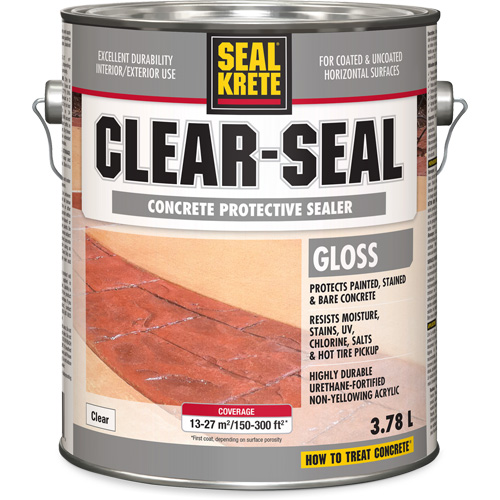 Seal-Krete&reg; Protective Sealer, 3.78 L, Water-Based, Gloss, Clear OSI Industrial Sales