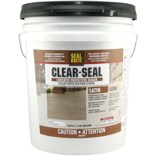 Seal-Krete&reg; Protective Sealer, 18.93 L, Water-Based, Satin, Clear OSI Industrial Sales