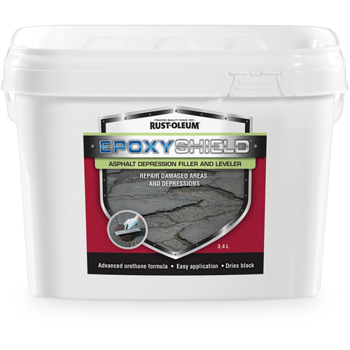 EpoxyShield&reg; Asphalt Depression Filler & Leveler, Pail, Black OSI Industrial Sales