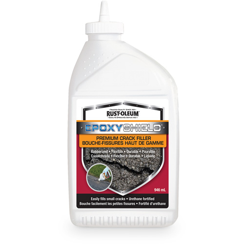 EpoxyShield&reg; Premium Rubberized Crack Filler, Bottle, Black OSI Industrial Sales
