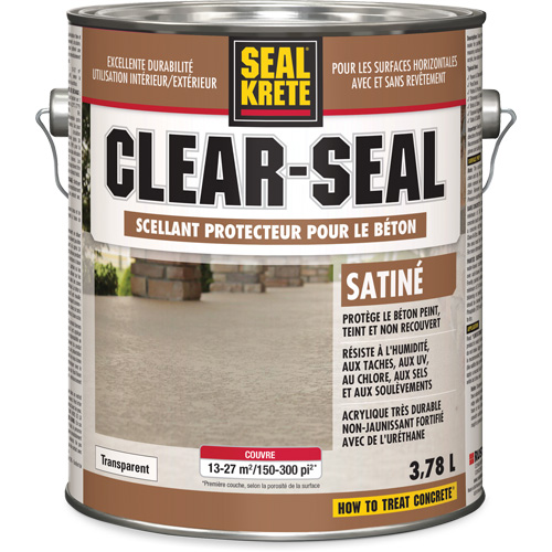 Seal-Krete&reg; Protective Sealer, 3.78 L, Urethane-Based, Satin, Clear OSI Industrial Sales