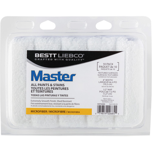 Couvre-rouleau en microfibre Master, Nap 13 mm (1/2"), 101,6 mm (4") l OSI Industrial Sales