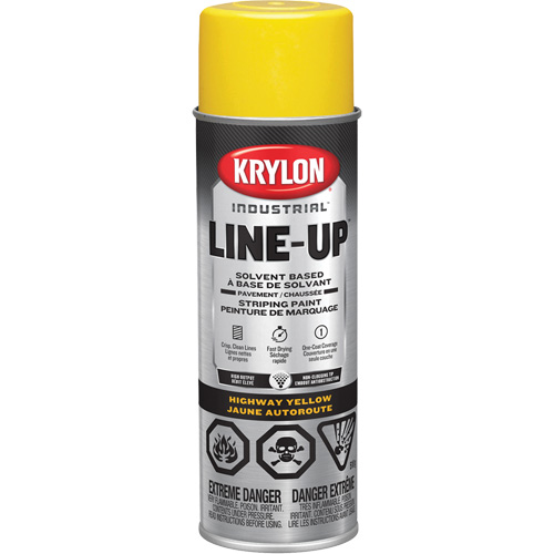 Peinture de marquage professionnelle &agrave; base de solvant, Jaune, 18 oz, Canette a&eacute;rosol OSI Industrial Sales