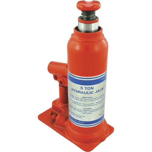 JHJ-5 Super Heavy-Duty Bottle Jack, 5 Ton(s), 15-3/8" Raised Height OSI Industrial Sales