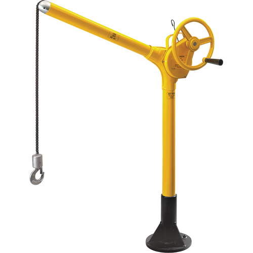 Tall Industrial Lifting Device with Bolt-Down Base, 500 lbs. (0.25 tons) Capacity OSI Industrial Sales