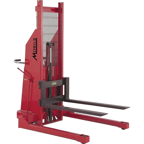 Hydraulic Stacker, Electric Operated, 1500 lbs. Capacity, 70" Max Lift OSI Industrial Sales