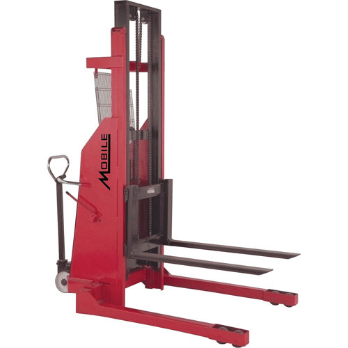 Hydraulic Stacker, Electric Operated, 1500 lbs. Capacity, 120" Max Lift OSI Industrial Sales
