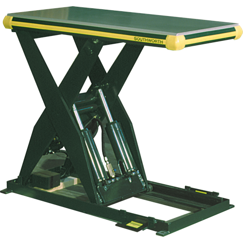 Hydraulic Backsaver Scissor Lift Table, Steel, 48" L x 48" W, 4000 lbs. Capacity OSI Industrial Sales