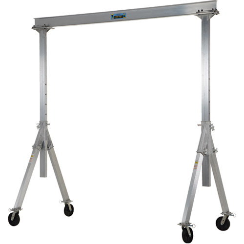 Adjustable Aluminum Gantry Crane, 10' L, 4000 lbs. (2 tons) Capacity OSI Industrial Sales