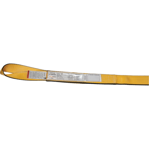 Polyester Slings, Single Ply, Twisted Eye, Type 4, 2" W x 3' L, 3100 lbs. Vertical Cap. OSI Industrial Sales