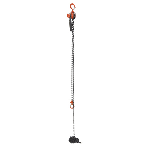 Mini palan &agrave; levier, Lev&eacute;e 15', Cabacit&eacute; 500 lb (0,25 tonne), Chaîne en Acier OSI Industrial Sales