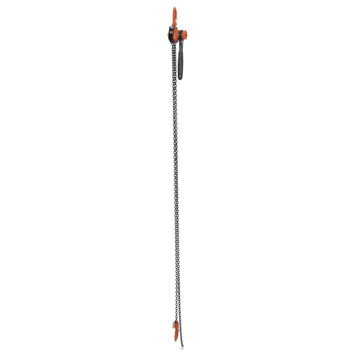 Mini palan &agrave; levier, Lev&eacute;e 10', Cabacit&eacute; 1000 lb (0,5 tonne), Chaîne en Acier OSI Industrial Sales