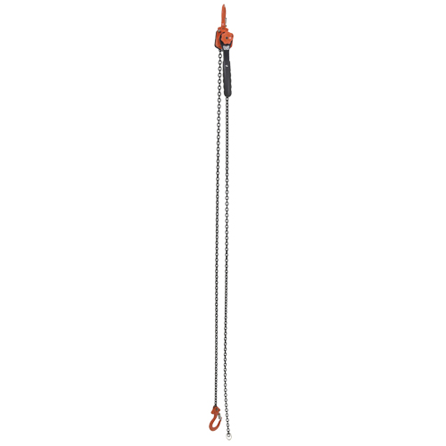 Mini palan &agrave; levier, Lev&eacute;e 10', Cabacit&eacute; 1000 lb (0,5 tonne), Chaîne en Acier OSI Industrial Sales