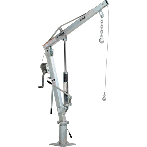Winch Operated Truck Jib Crane, 500 lbs. (0.25 tons) Capacity, 99" Max. Clearance OSI Industrial Sales