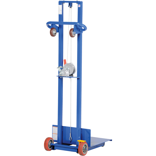 Empileur &agrave; plateforme, M&eacute;canisme Treuil manuel, Capacit&eacute; de 400 lb, Levage max de 58" OSI Industrial Sales