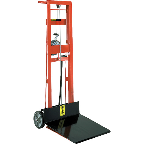 Platform Lift Stacker , Hand Winch Operated, 750 lbs. Capacity, 40" Max Lift OSI Industrial Sales