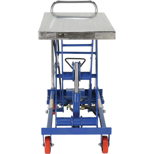 Pneumatic Hydraulic Scissor Lift Table, Steel, 32-1/2" L x 19-3/4" W, 1000 lbs. Cap. OSI Industrial Sales